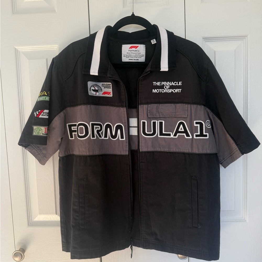 PacSun Formula 1 Logo Jacket — Black & Red
